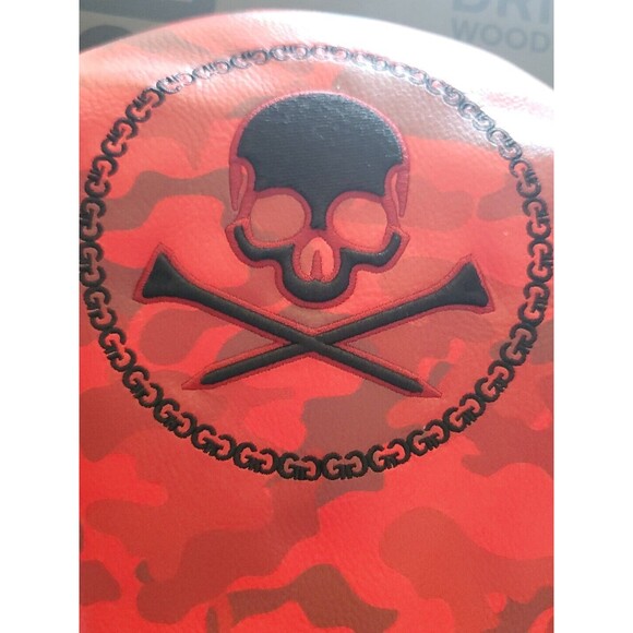 G/FORE G4 NWT Driver Wood Cover Red Poppy Camo Skull Tees Logo G4AS23A62 NWT - Picture 9 of 9